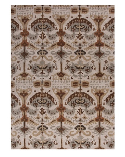 Jaipur Rugs Hand-Tufted Tribal Rug, Ivory/Brown, 3' 7 x 5' 7