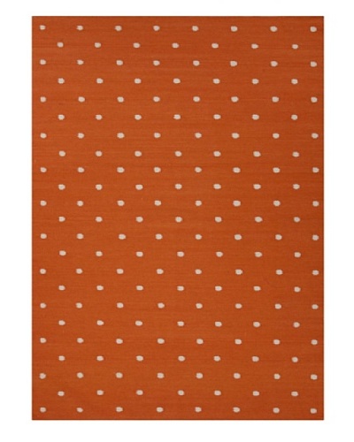 Jaipur Rugs Handmade Flat Weave Geometric Rug [Orange]
