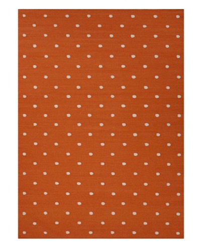 Jaipur Rugs Handmade Flat Weave Geometric Rug [Orange]
