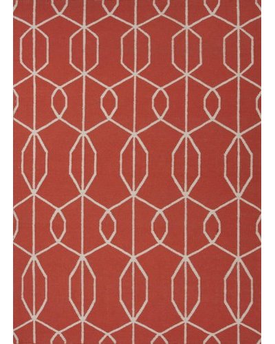 Jaipur Rugs Handmade Flat Weave Geometric Rug [Blood Orange]