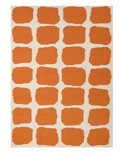 Jaipur Rugs Handmade Flat Weave Abstract Rug [Orange]