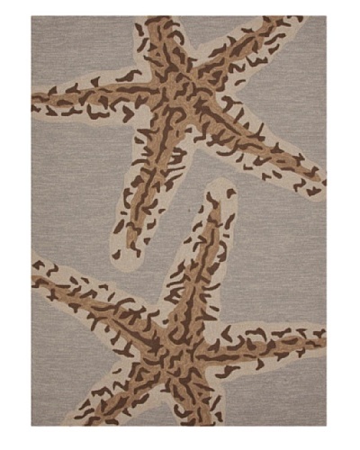 Jaipur Rugs Inc. Coastal Pattern Indoor/Outdoor Rug, [Gray/Black/Brown]