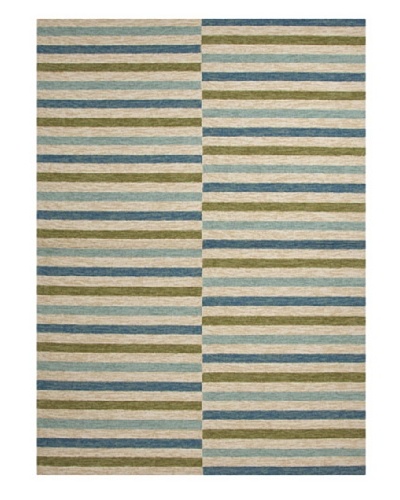 Jaipur Rugs Inc. Stripe Pattern Blue Indoor/Outdoor Rug [Blue]
