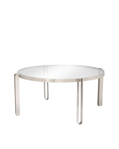 Jamie Young Loop Leg Coffee Table, Silver