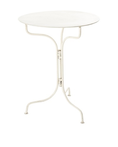 Jamie Young Metal Table, Antique White