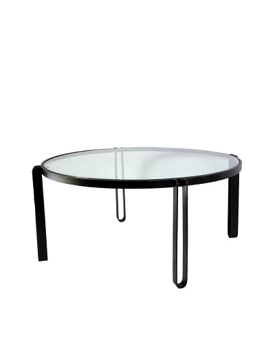 Jamie Young Loop Leg Iron Coffee Table, Black