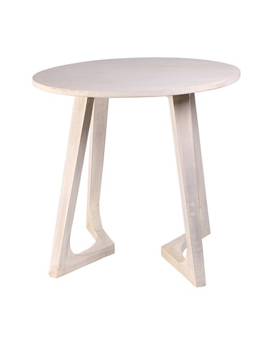 Jamie Young Haven Bent-Leg Side Table, Whitewash