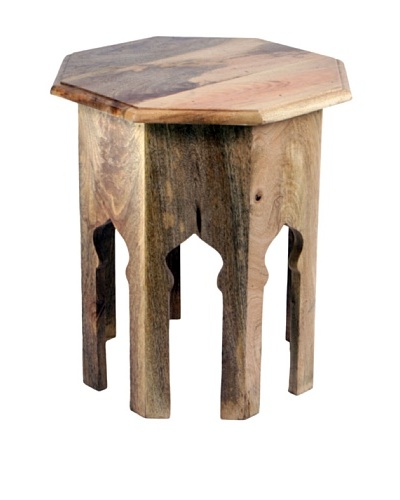 Jamie Young Round Wooden Stool, Natural
