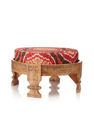 Jamie Young Turkish Ottoman with Cushion [Natural/Cinnamon]