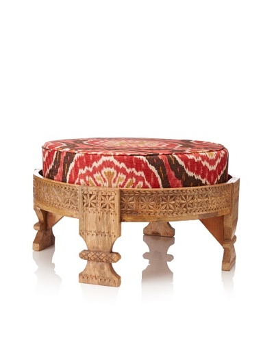 Jamie Young Turkish Ottoman with Cushion [Natural/Cinnamon]