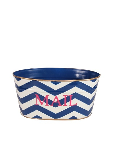 Jayes Chevron Navy Mail Tub