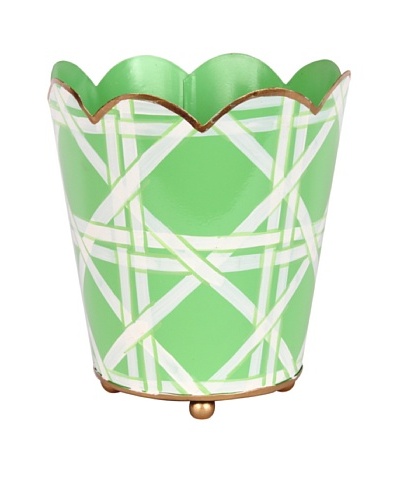 Jayes Cane Green Decorative Cachepot