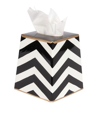 Jayes Chevron Black Tissue Cover