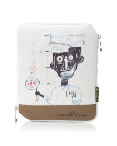 Jean-Michel Basquiat “Joe” Sleeve Case for iPad/iPad 2, Gray