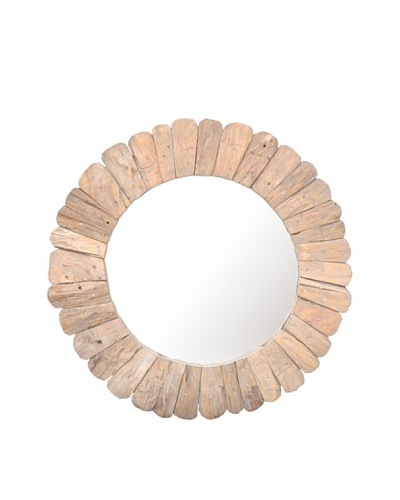 Jeffan Sedona Round Mirror, Natural