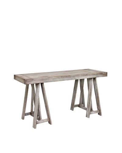 Jeffan Sonoma Vintage Grey Console Table, Grey Wash