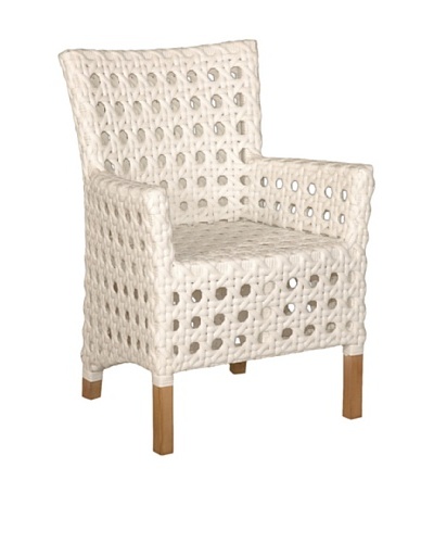 Jeffan Outdoor Derby Arm Chair, White