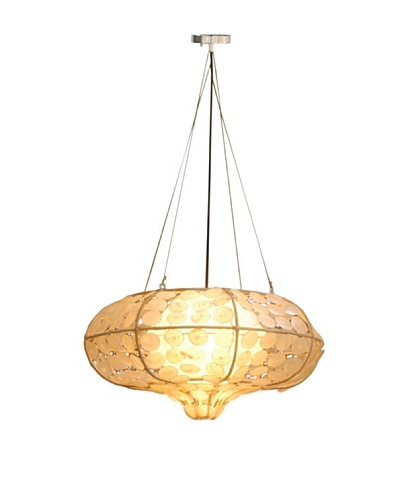 Jeffan International Grand Capis Hanging Lamp, Natural, Small