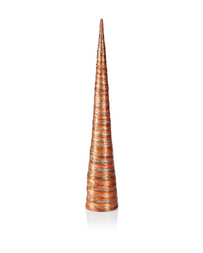 Jim Marvin 40 Stripe Jute Cone, Chocolate