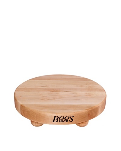 John Boos Round Maple Cutting Board with Feet