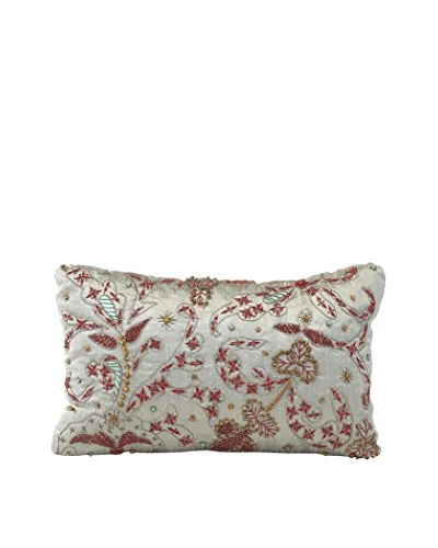 John Richards Collection Rectangle Grey Silk Pillow