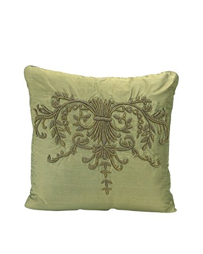 John Richards Collection Olive Silk Square Pillow