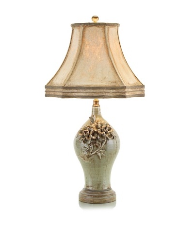 John-Richard Collection Gray – Green Porcelain Lamp