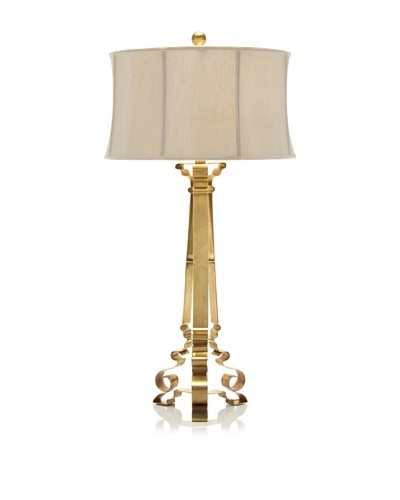 John-Richard Collection Classical Silhouette Brass Lamp