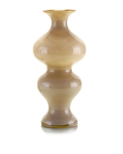 John-Richard Collection Blown Cased Glass Gourd Vase