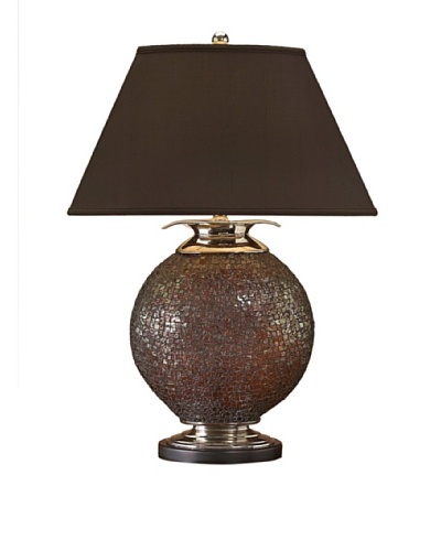 John-Richard Collection Copper Fragment Glass Lamp