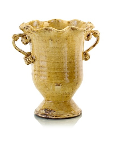 John-Richard Collection Hand Thrown Mustard Planter