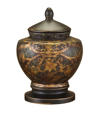 John-Richard Collection Hand-Painted Porcelain Mottled Urn