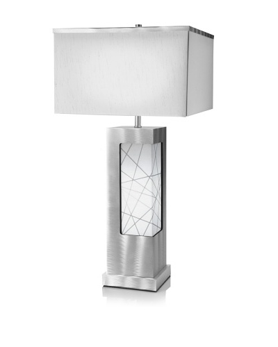 Jon Gilmore String Theory Table Lamp, Silver/White