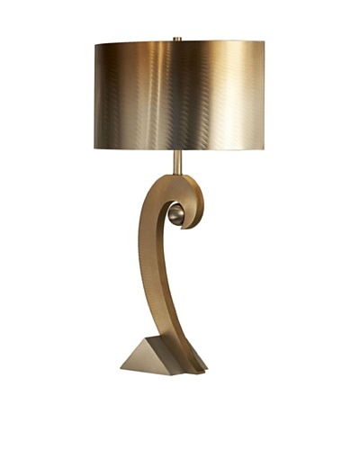 Jon Gilmore Swooshball Table Lamp, Silver/Bronze
