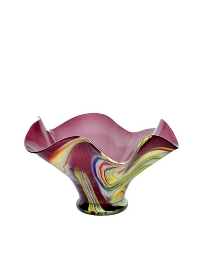 Jozefina Art Glass Moon Bowl, Multi