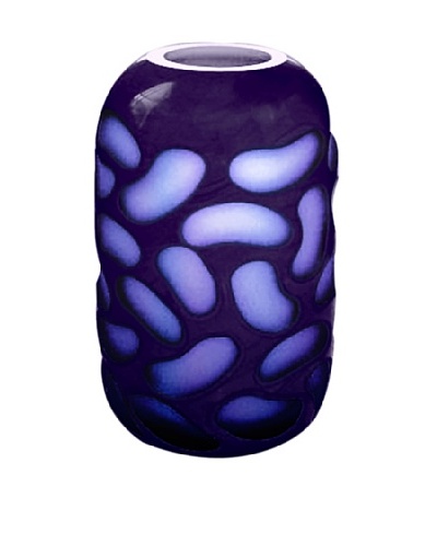 Jozefina Art Glass Fusion Vase, Cobalt/Blue