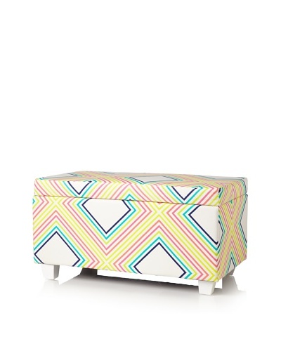 Julie Brown Indoor/Outdoor Long Storage Ottoman, Sunshine