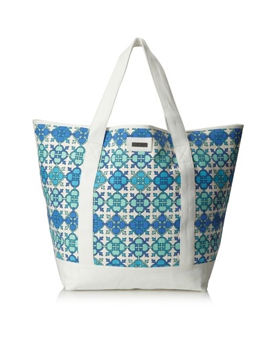 Julie Brown Beach Tote Bag, Blue Jimmie