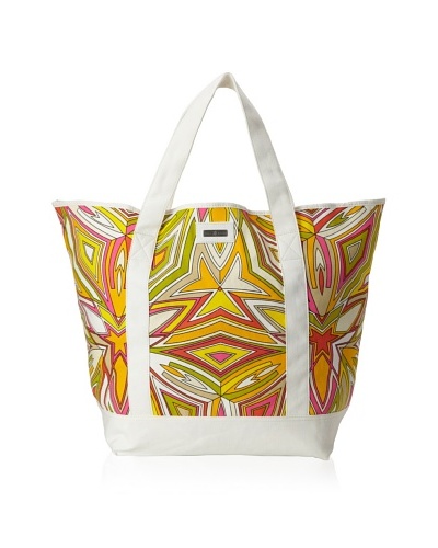 Julie Brown Beach Tote Bag, Peach Sangria