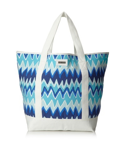 Julie Brown Beach Tote Bag, Blue Charlie