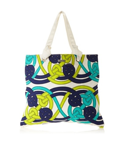 Julie Brown Reversible Shopper, Navy Voyage/Navy Skipper