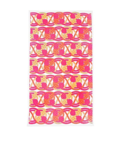 Julie Brown Plush Beach Towel, Pink Voyage, 36″ x 64″