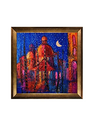 Justyna Kopania Night (Red And Purple) Framed Giclée on Canvas