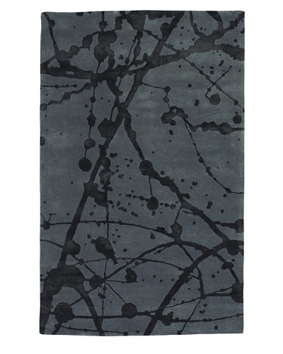 Kabir Handwoven Rugs Urban City Rug [Graphite]