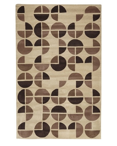 Kabir Handwoven Rugs Contemporary Rug [Tan/Brown]