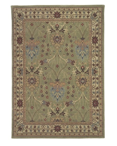 Kabir Handwoven Rugs Wonders Select Rug, Green Multi, 5' 3 x 7' 6