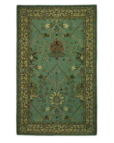 Kabir Handwoven Rugs Soumak Rug [Seafoam Multi]