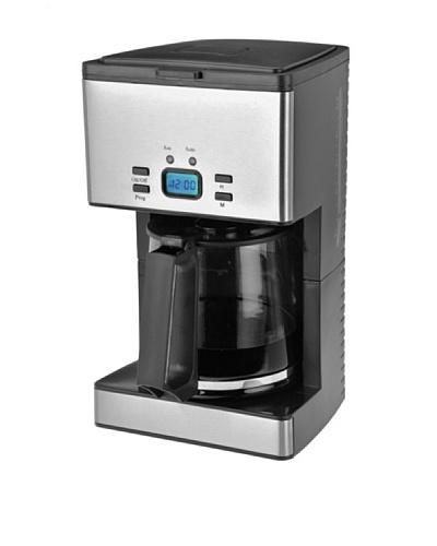 Kalorik 12-Cup Programmable Coffee Maker, Stainless Steel