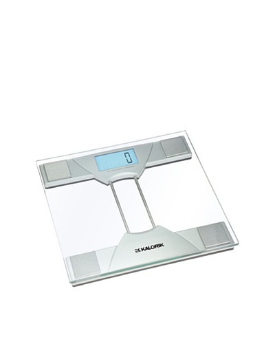 Kalorik Electronic Bathroom Scale, Silver/Clear