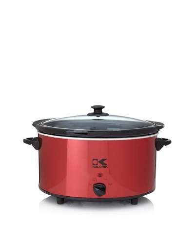 Kalorik Oval Slow Cooker [Red]